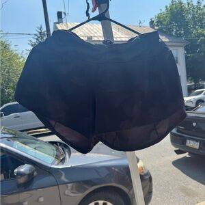 Lululemon Athletica Black Camouflage Athletic Shorts